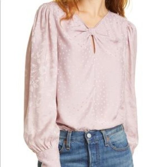 Rebecca Taylor Tops - Rebecca Taylor TAILORED mixed silk jacquard top 2